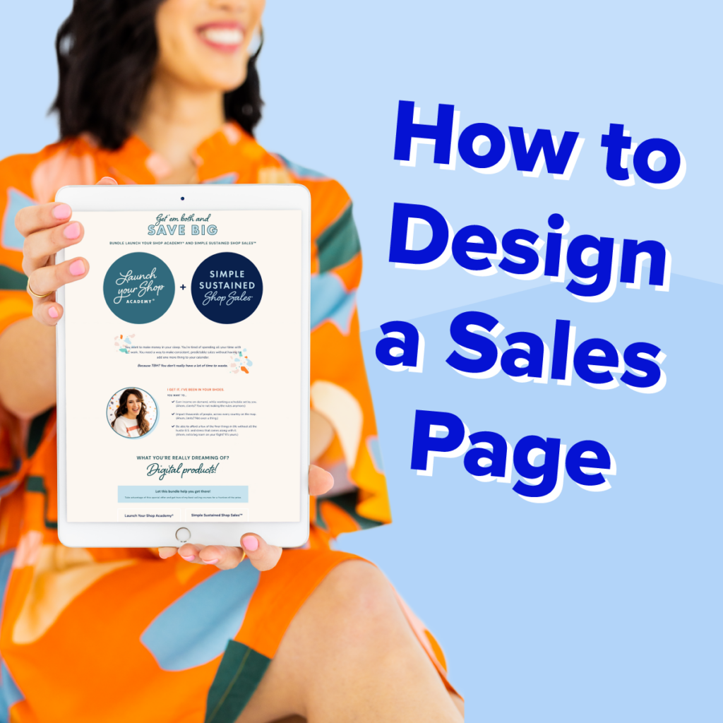 How to Design a Sales Page | The Design Lab