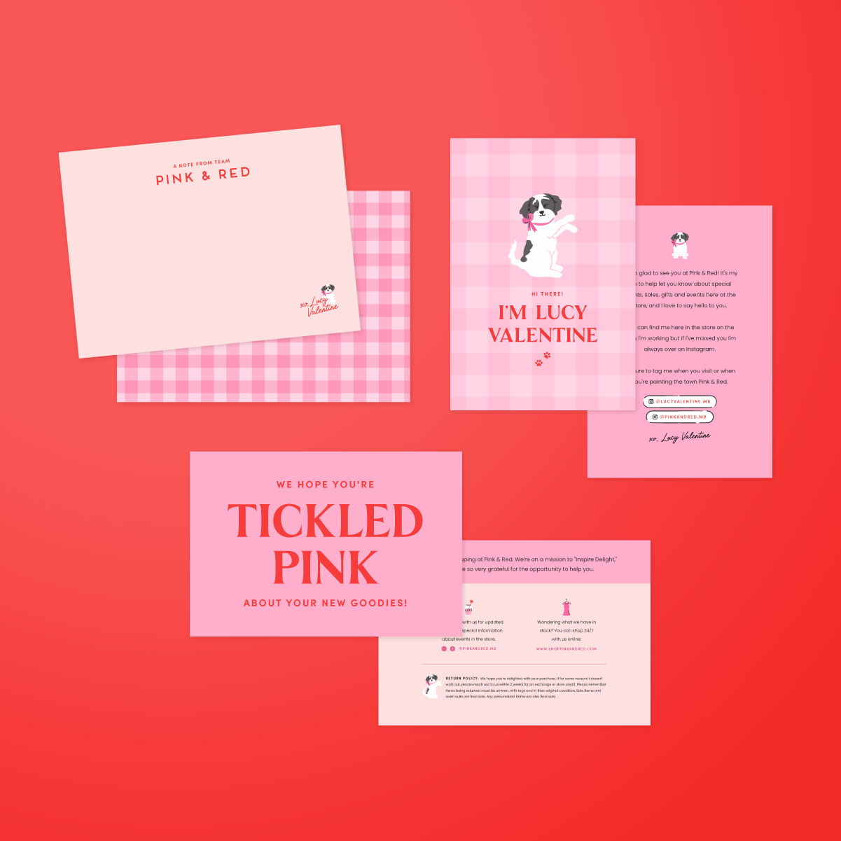 Brand Spotlight: Colorful & Bright Signage and Packaging for Pink & Red Boutique
